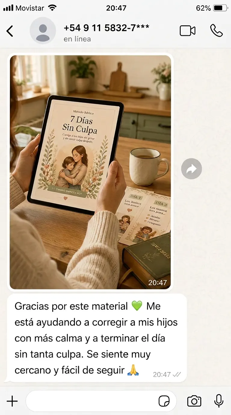 Testimonio real de mamá 1 sobre el Método Bíblico 7 Días Sin Culpa